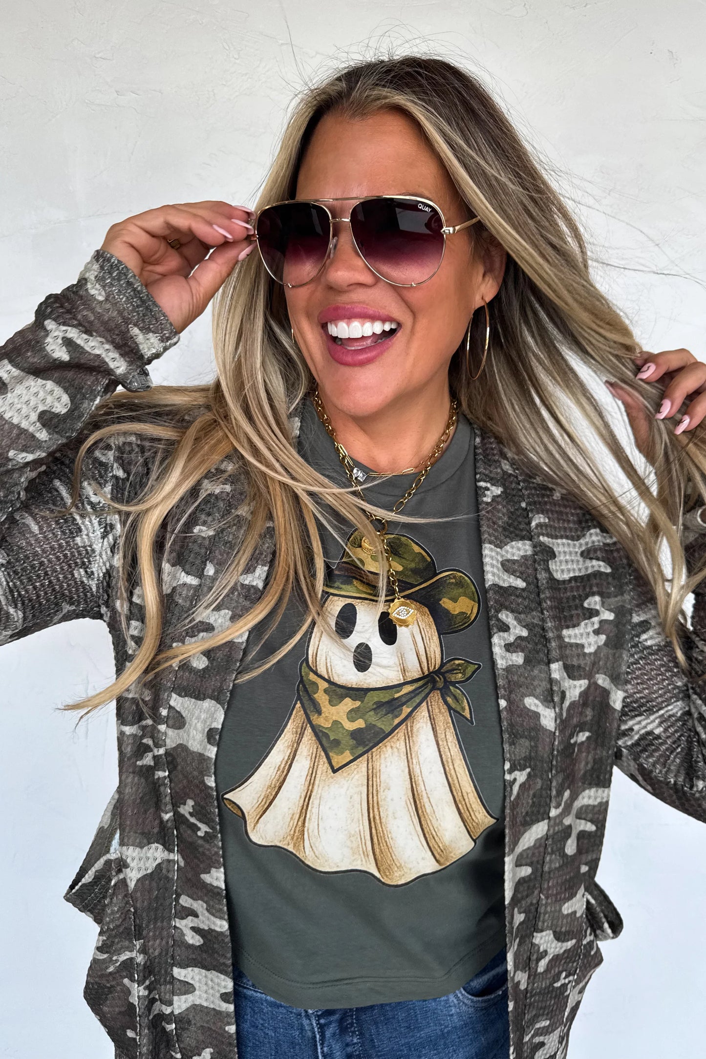 PREORDER- CAMO LOLA CARDIGAN