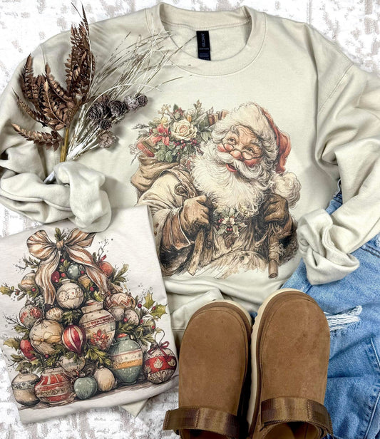 PRE ORDER- Santa Or Tree Crewneck or Tee