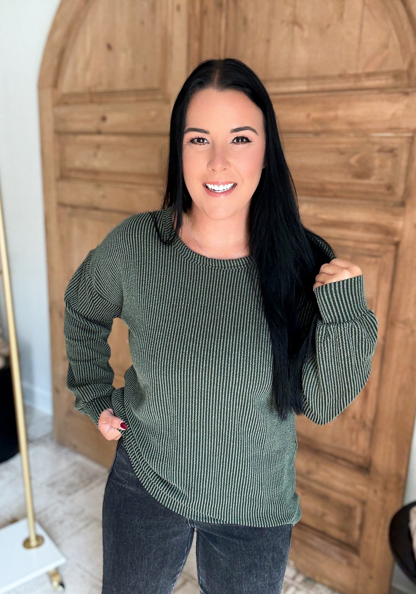 HEIM RIBBED LONG SLEEVE