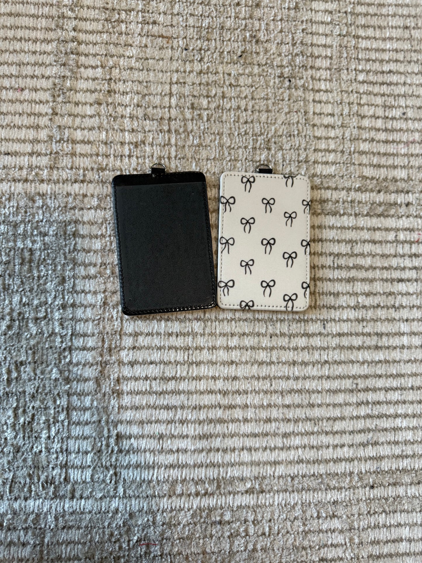 PATTERNED ID BADGE HOLDERS