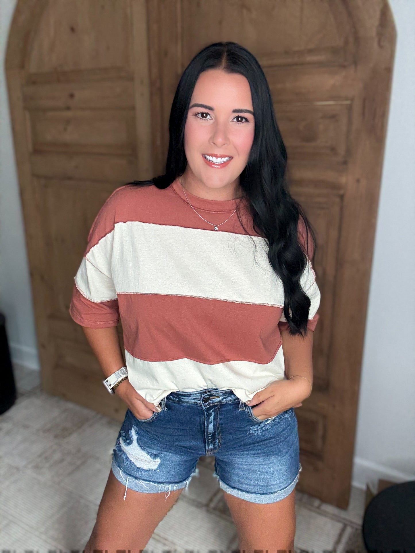 MY FAVORITE OVERSIZED TEE-Terracotta