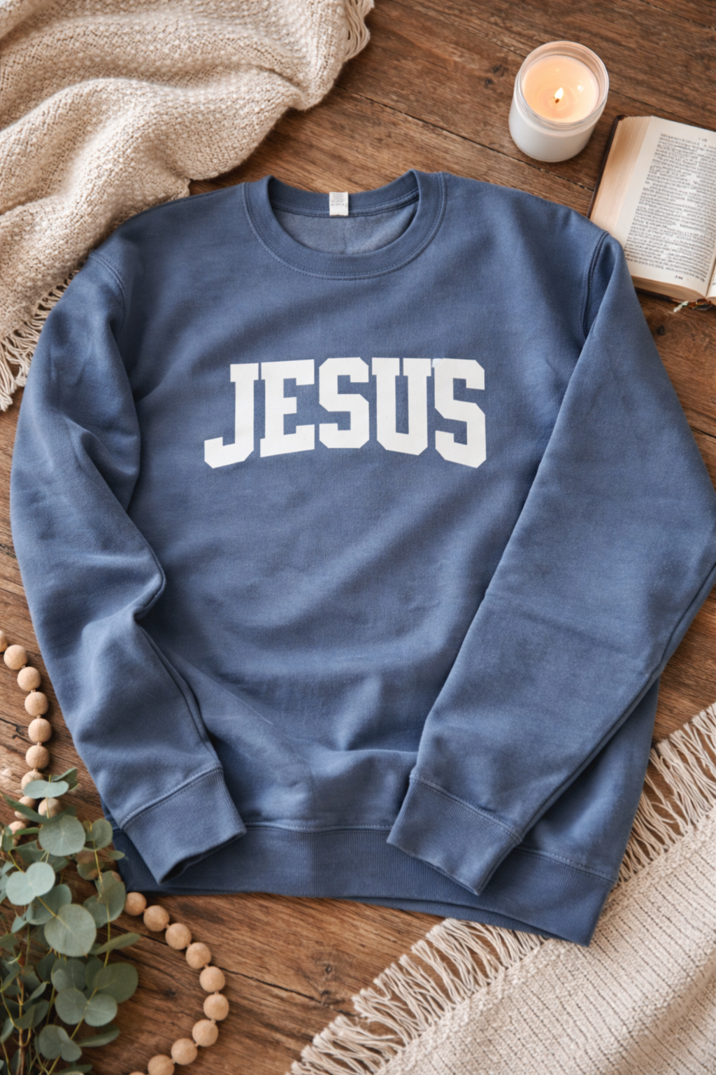 JESUS PULLOVER CREWNECK