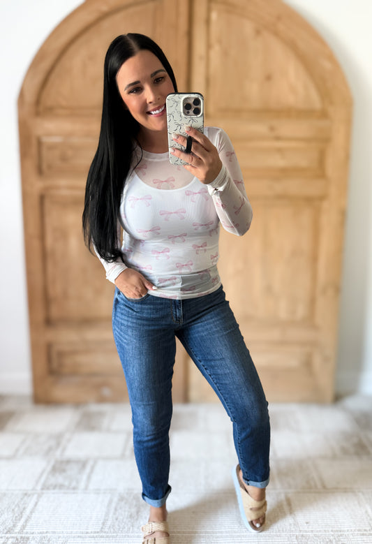 Judy Blue Full Size Mid Rise Skinny Cuff Jeans with Pockets Plus Size Available