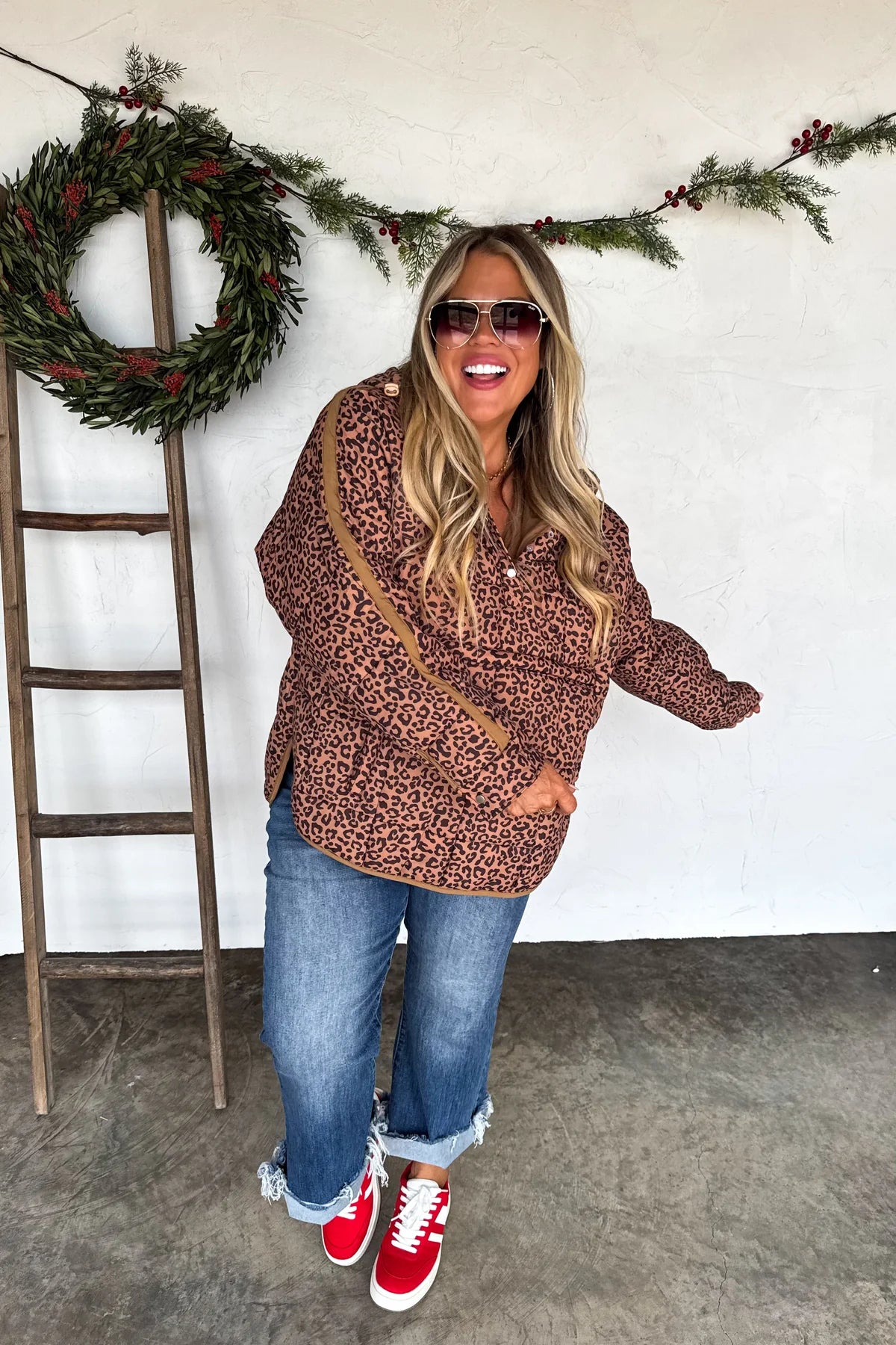 PREORDER- PRINTED PEYTON PUFFER JACKET-Cheetah