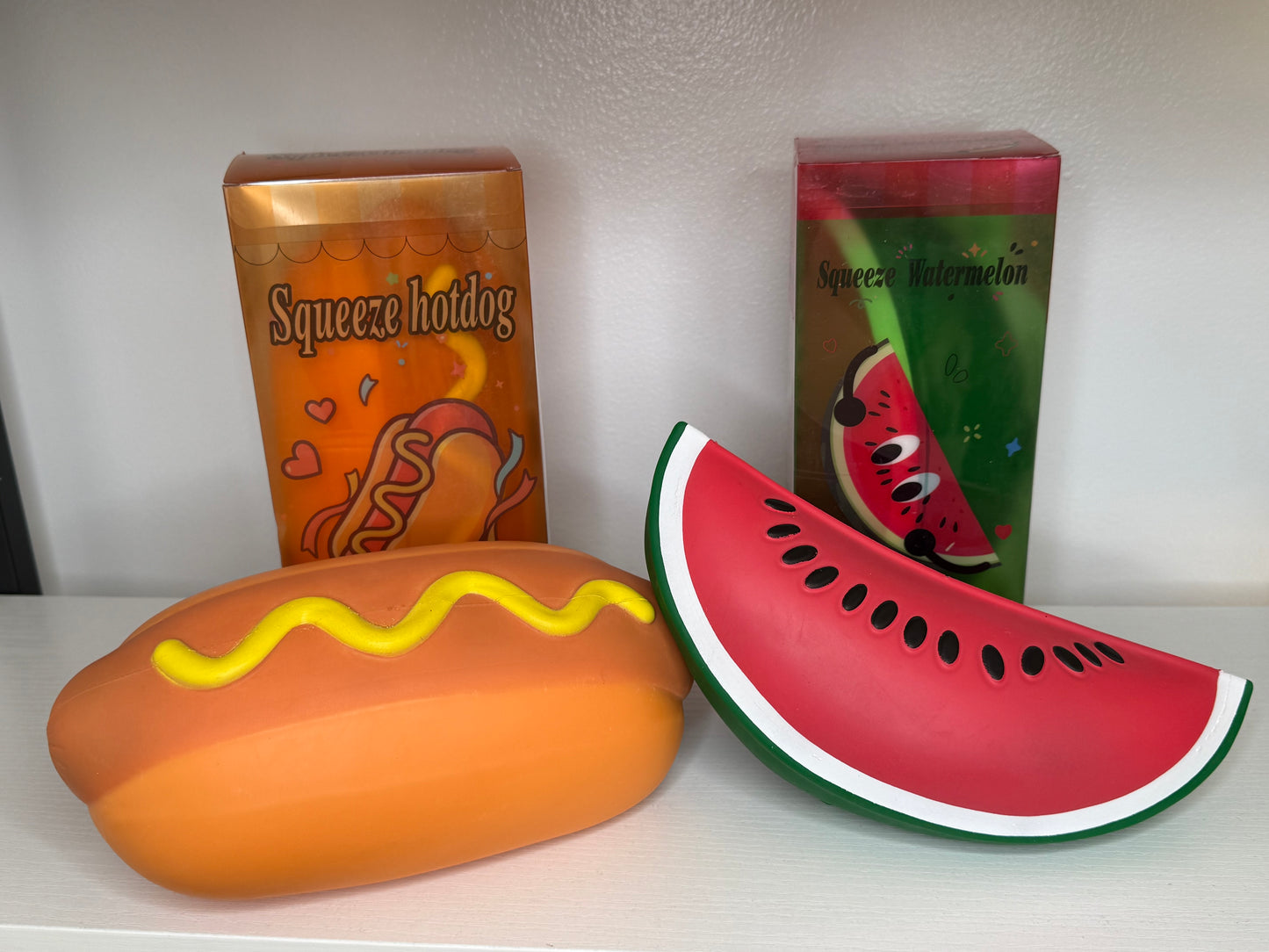 Jumbo 8β Watermelon/Hot Dog Thick Squish *In Stock