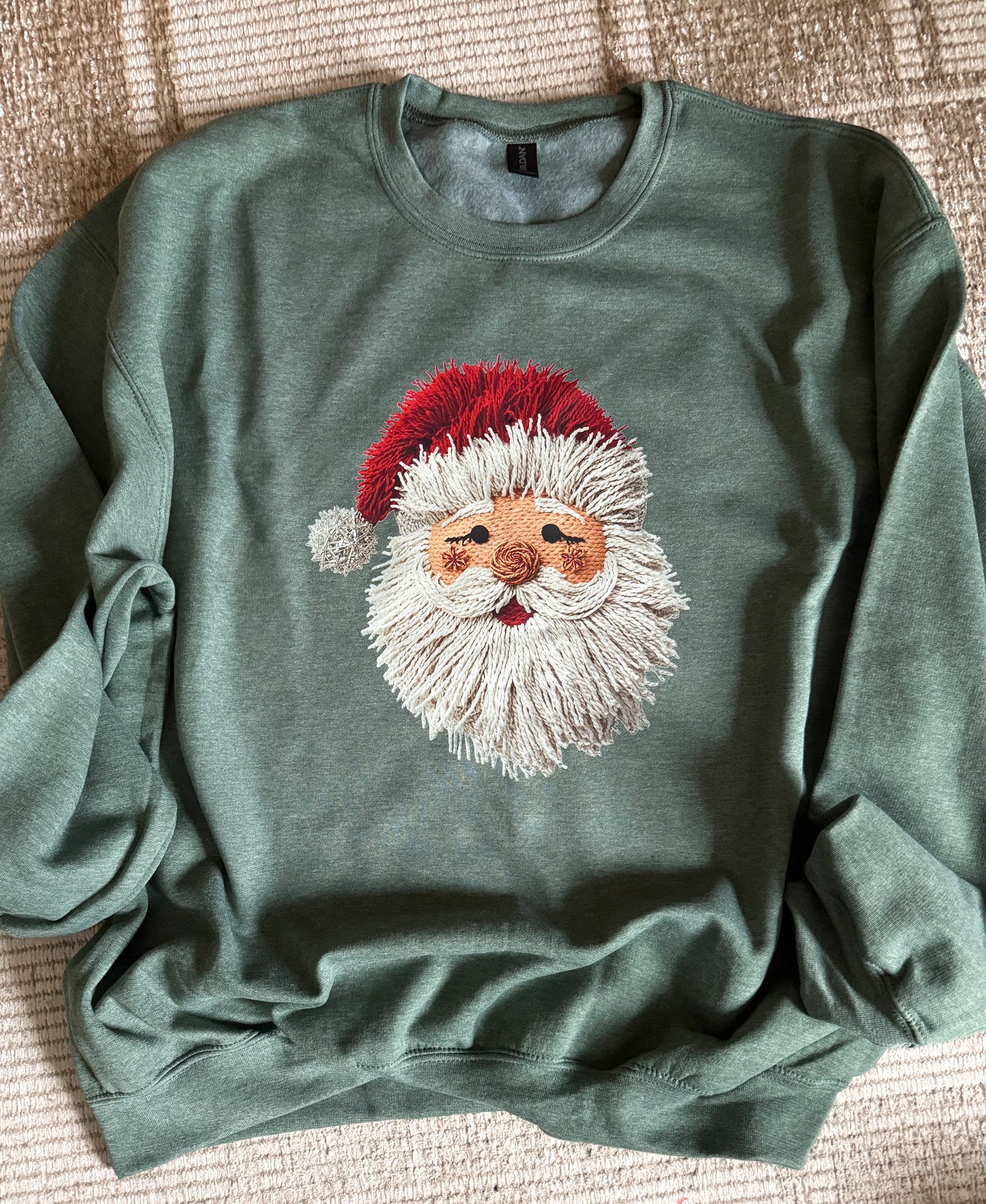 PRE ORDER- Realistic Yarn Santa Crewneck