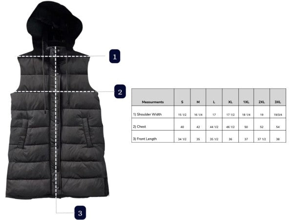 LONGLINE POCKET FAUX FUR PUFFER VEST