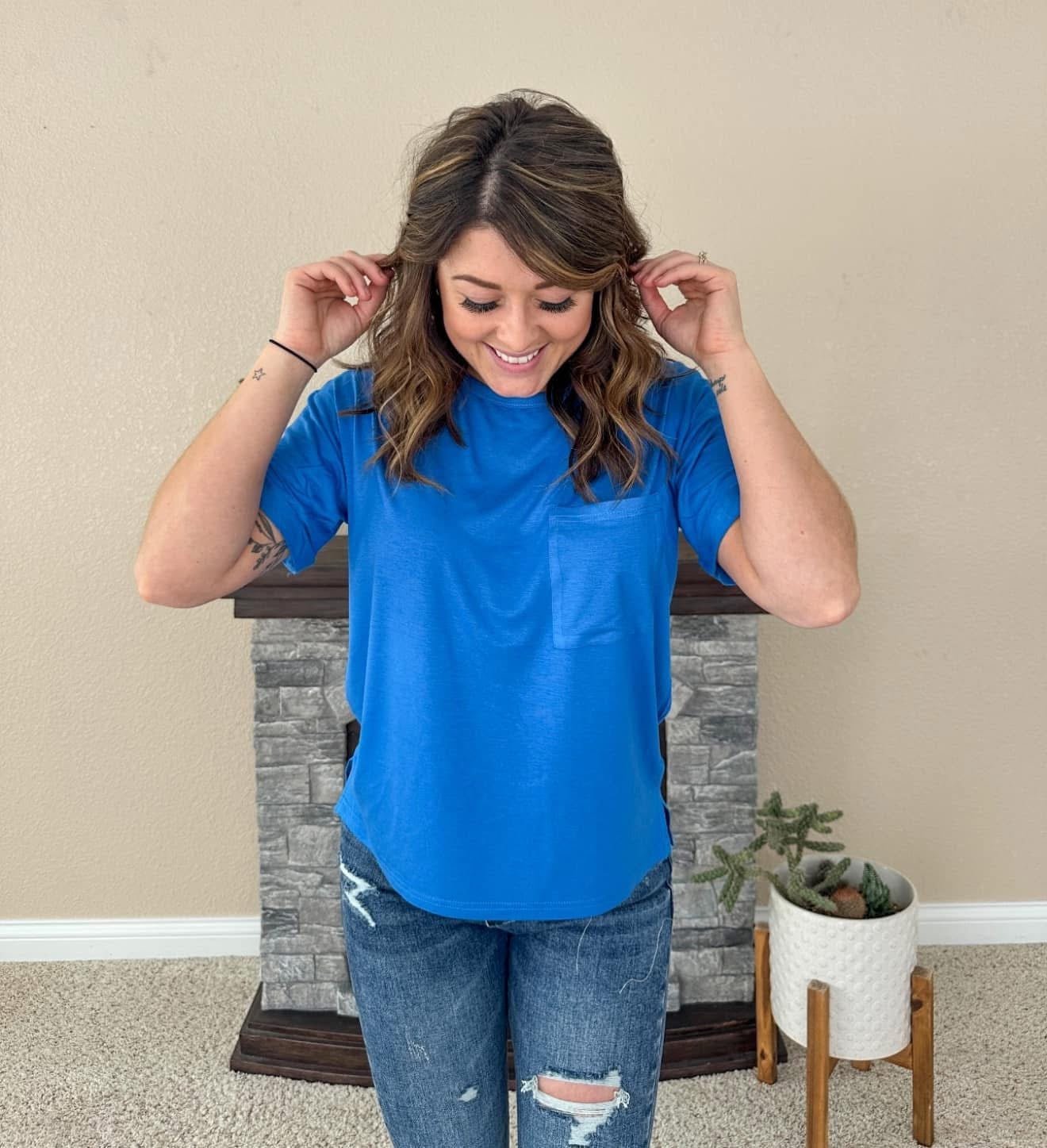 TAYLER BUTTERY SOFT POCKET TEES MULTIPLE COLORS