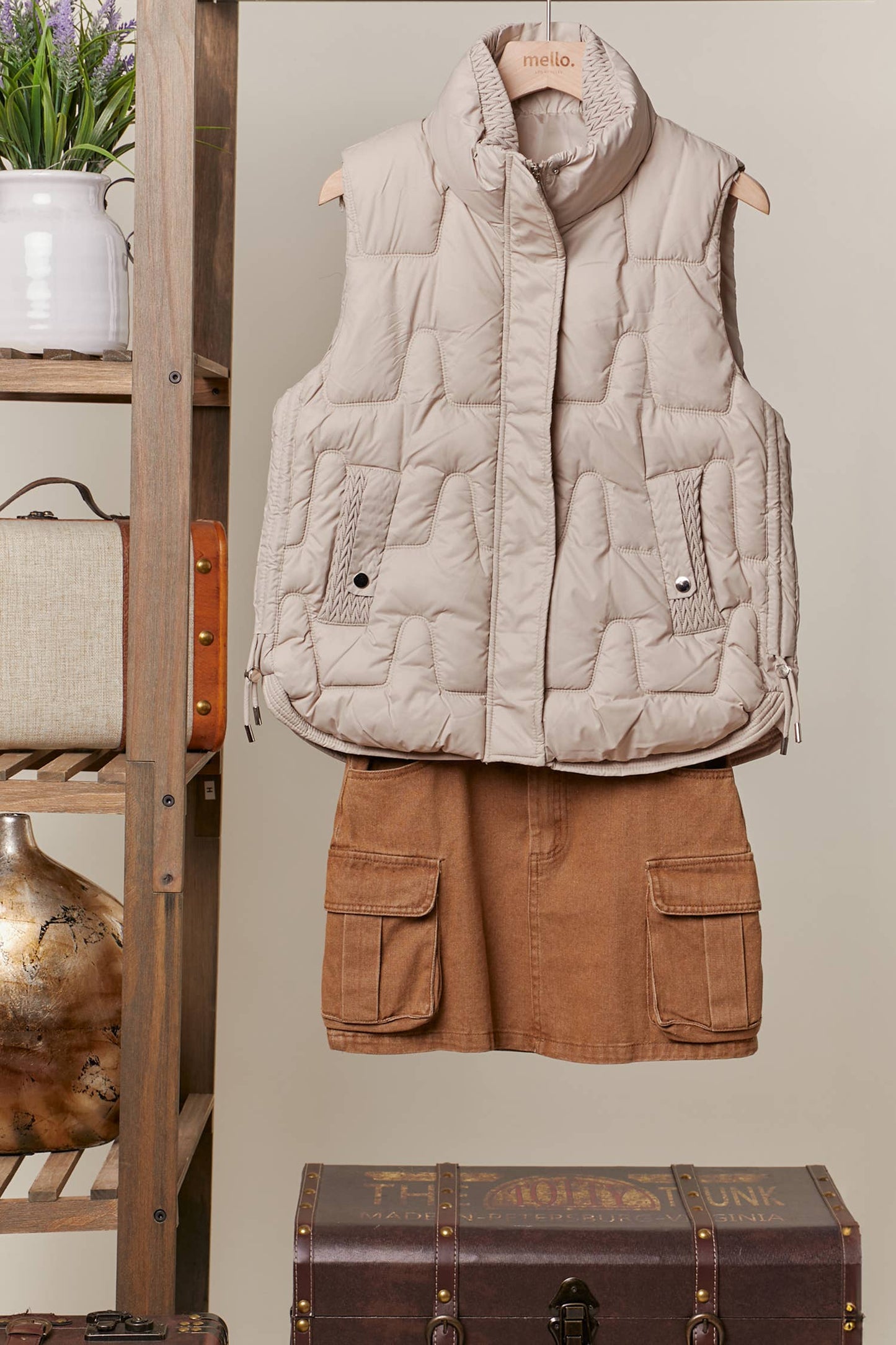 QUILTED SOFT PUFFER VEST