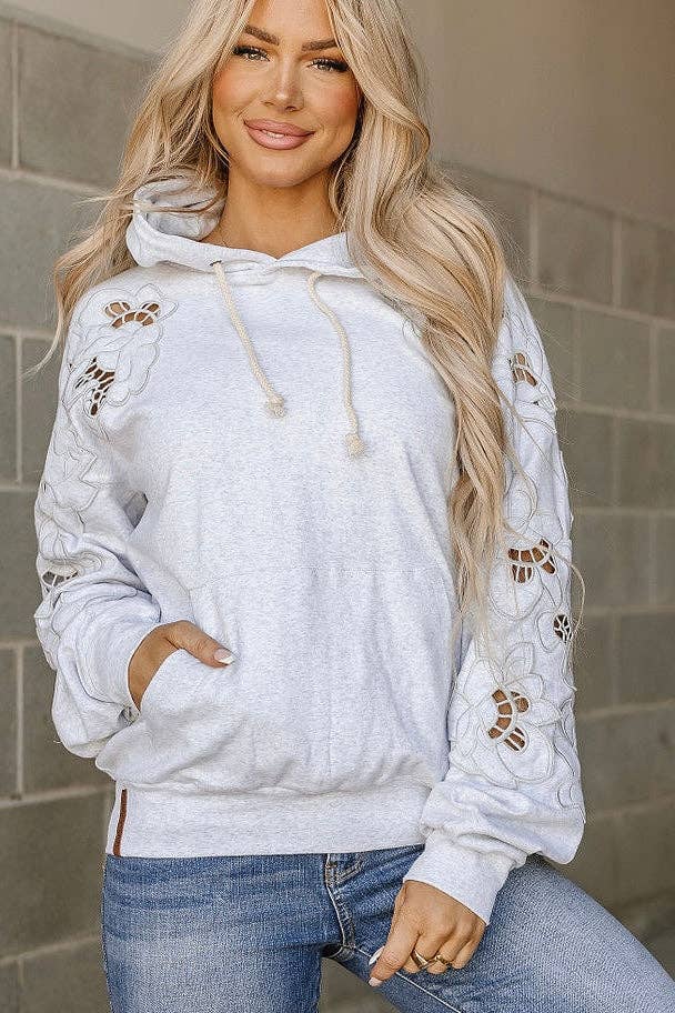 UNIVERSITY HOODIE LOVE STORY HEATHER GREY