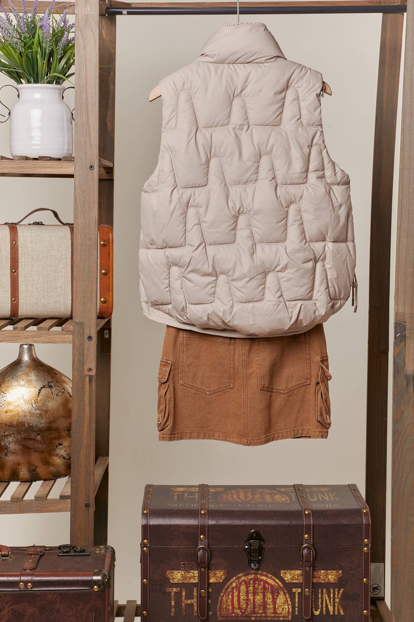 QUILTED SOFT PUFFER VEST