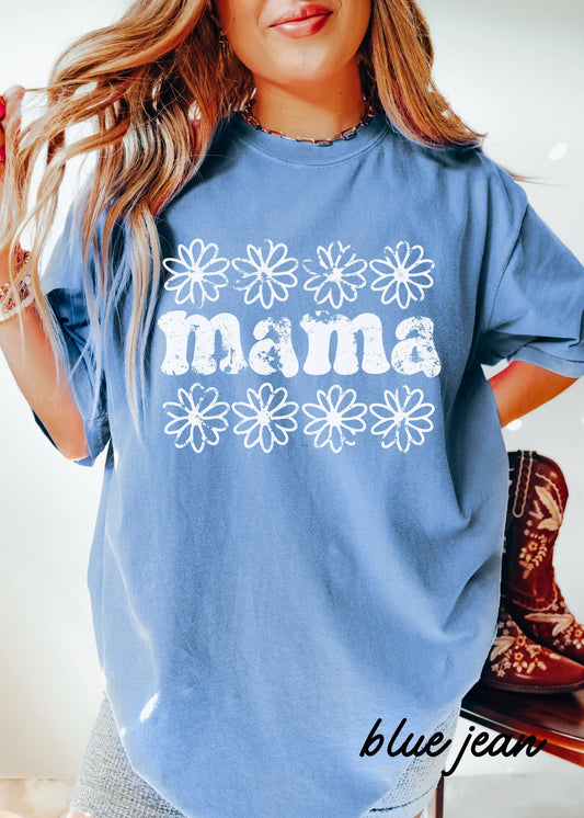 MAMA DAISY FLORAL TEE (2 Colors)