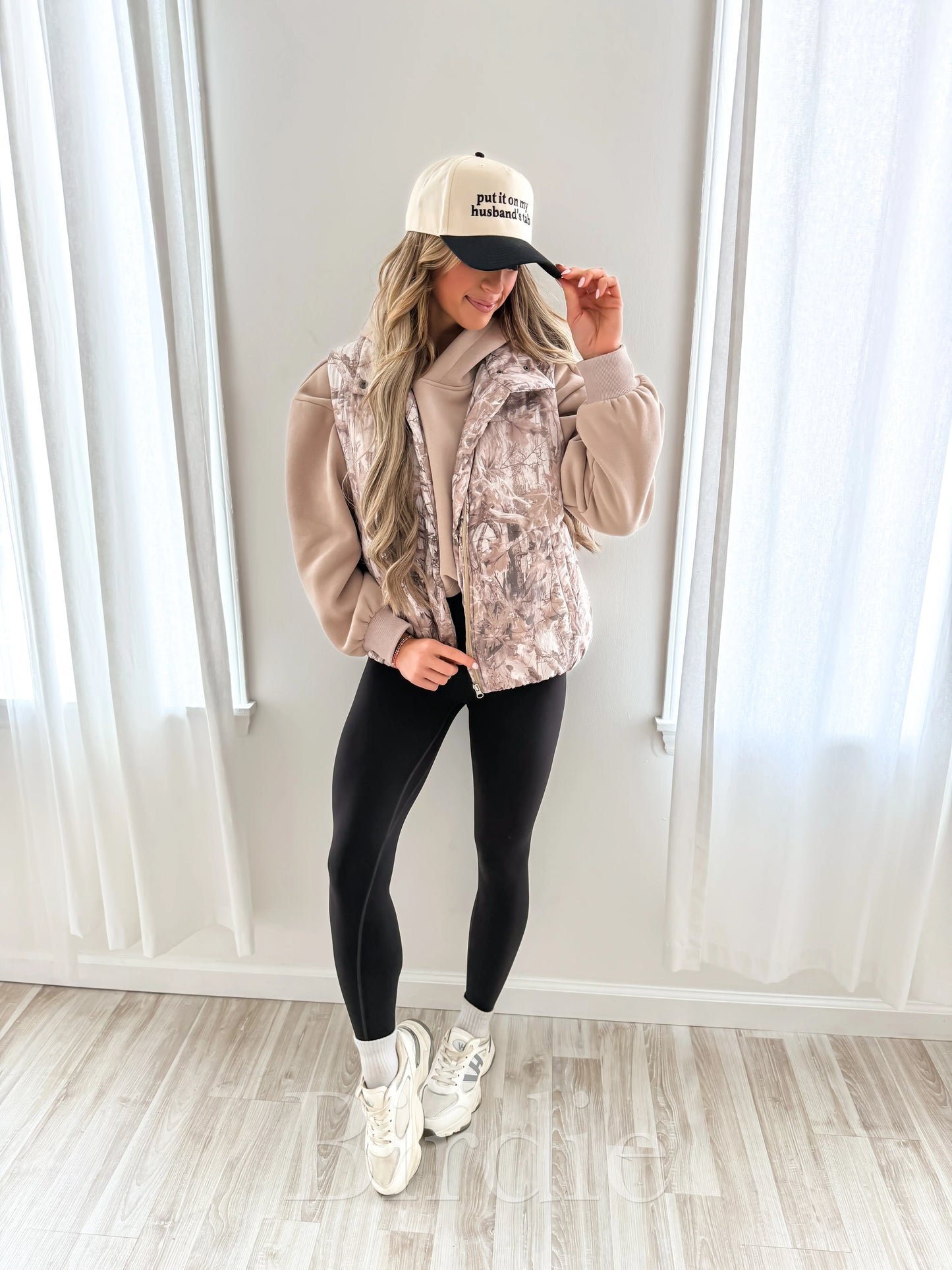 BIRDIE Dark Camo Puffer Vest*Best Seller