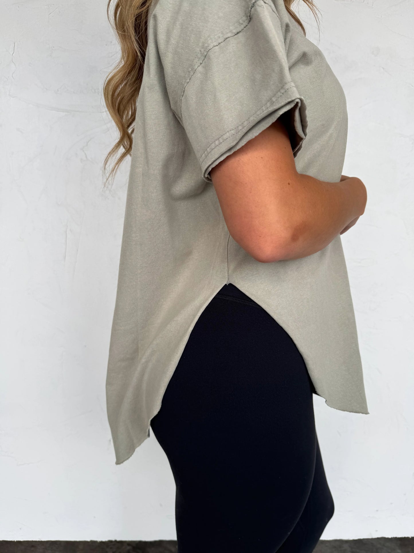 PREORDER- NEW COLORS- JOEY WASHED COTTON BOYFRIEND TEE*multiple colors