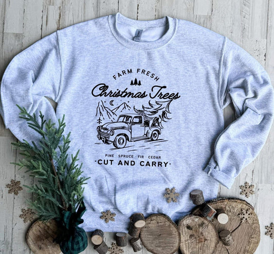PRE ORDER-Farm Fresh Christmas Trees Crewneck Sweatshirt