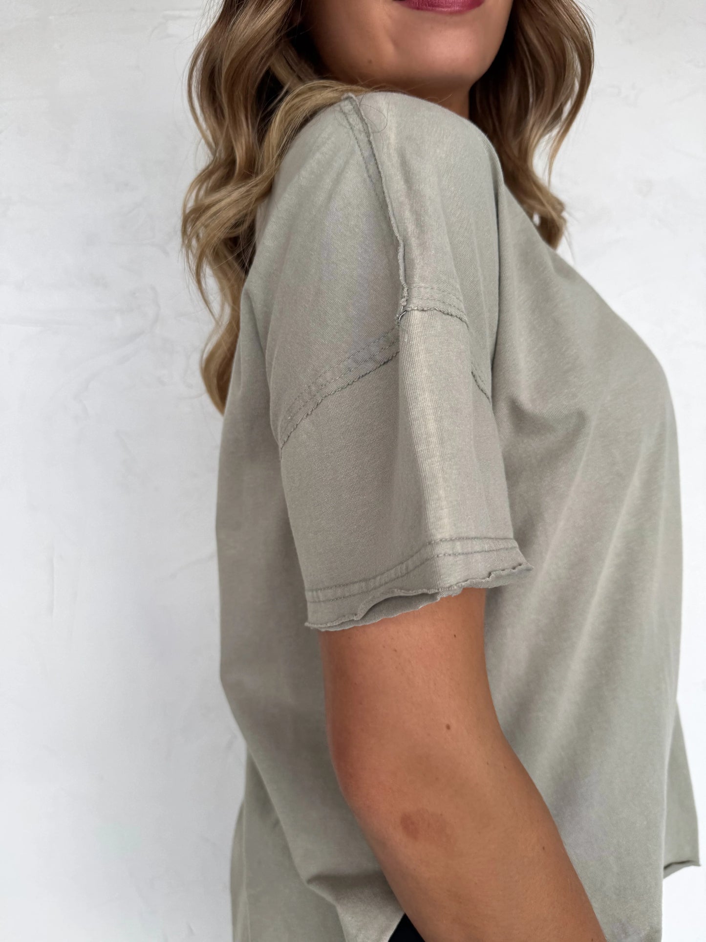 PREORDER- NEW COLORS- JOEY WASHED COTTON BOYFRIEND TEE*multiple colors