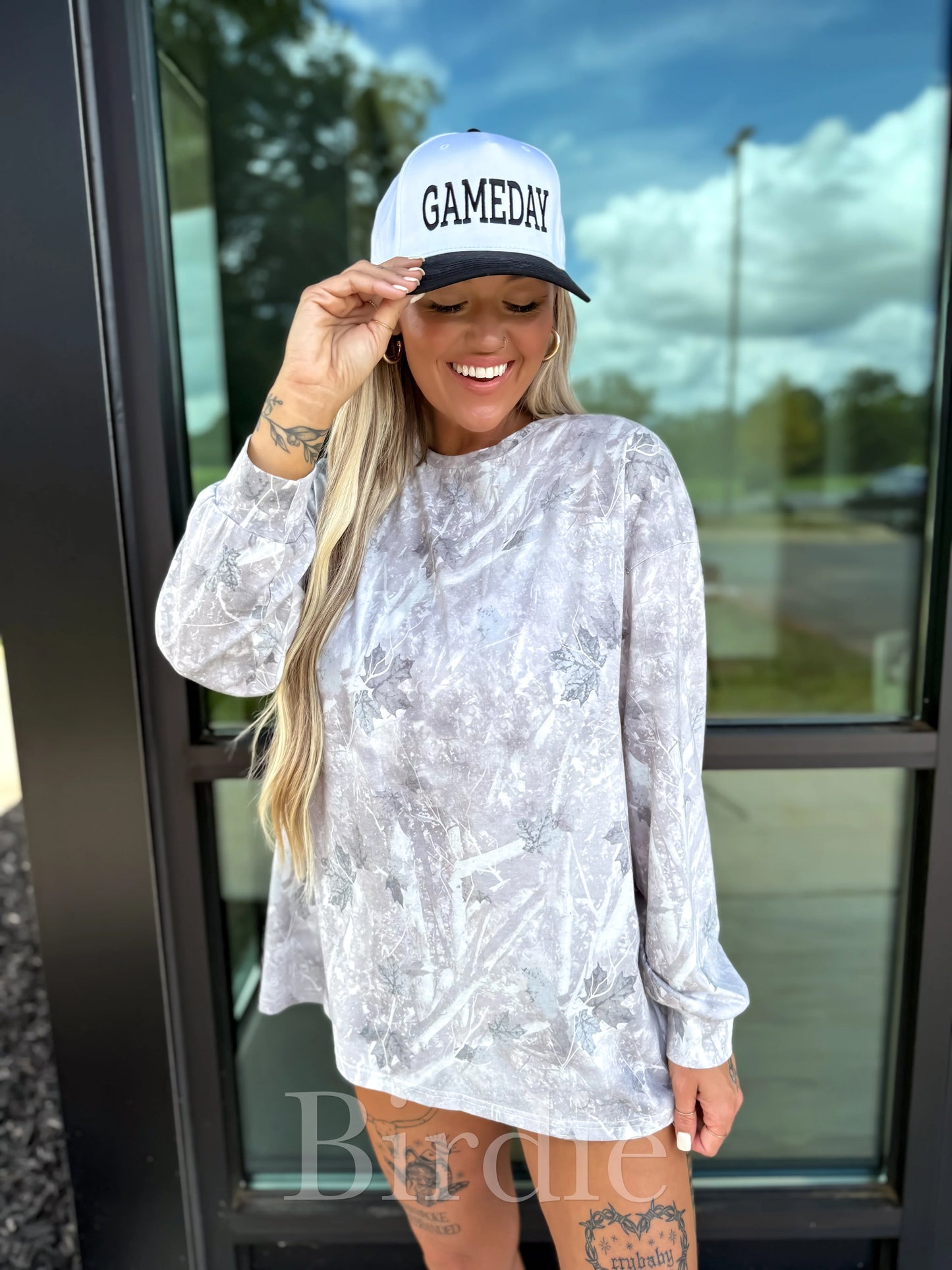 ICED OUT CAMO LONG SLEEVE TOP