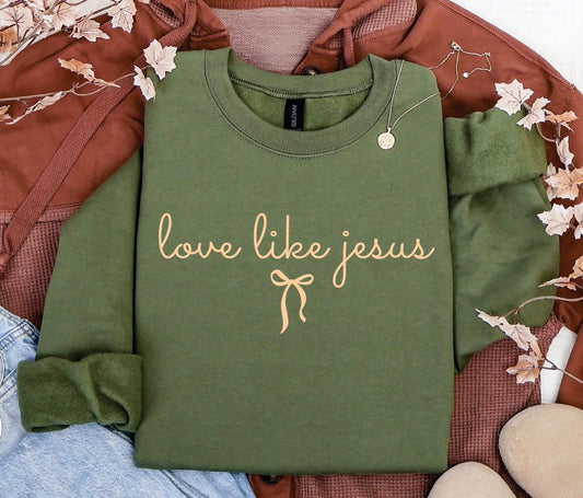 PRE ORDER- Love Like Jesus Crewneck Sweatshirt