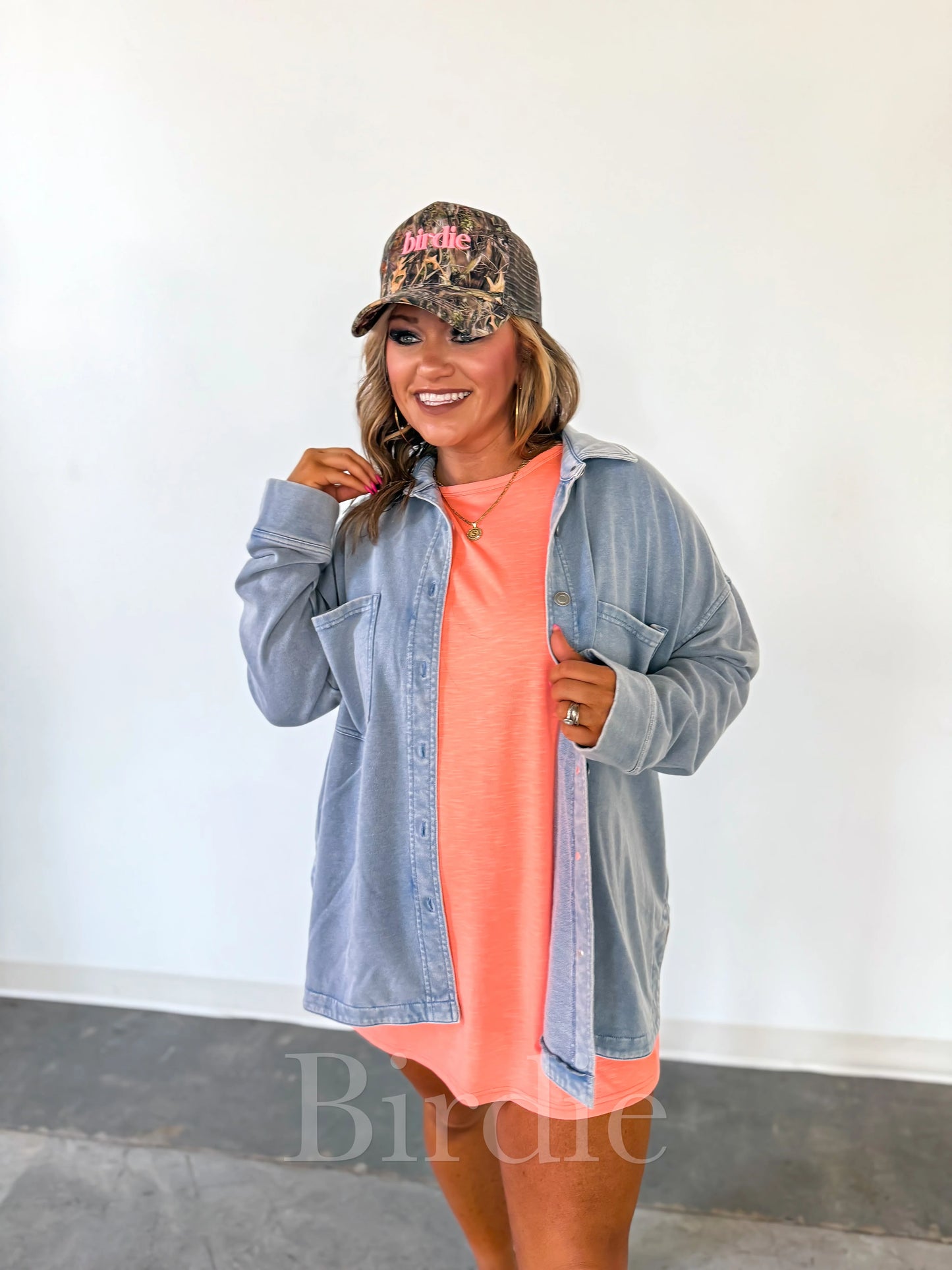 FRENCH TERRY CHAMBRAY SOFT SHACKET