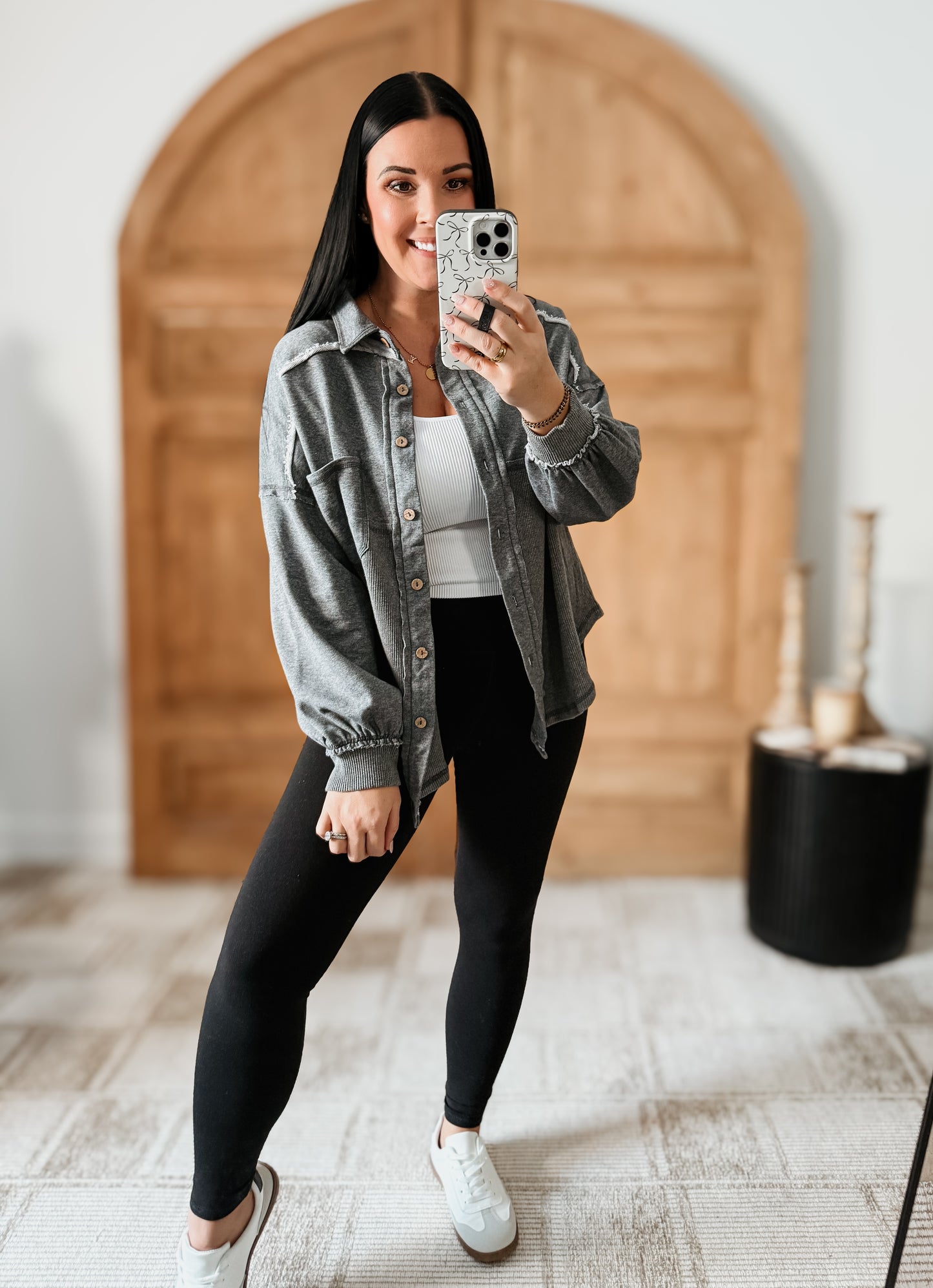 JUDY WASHED THERMAL SHACKET