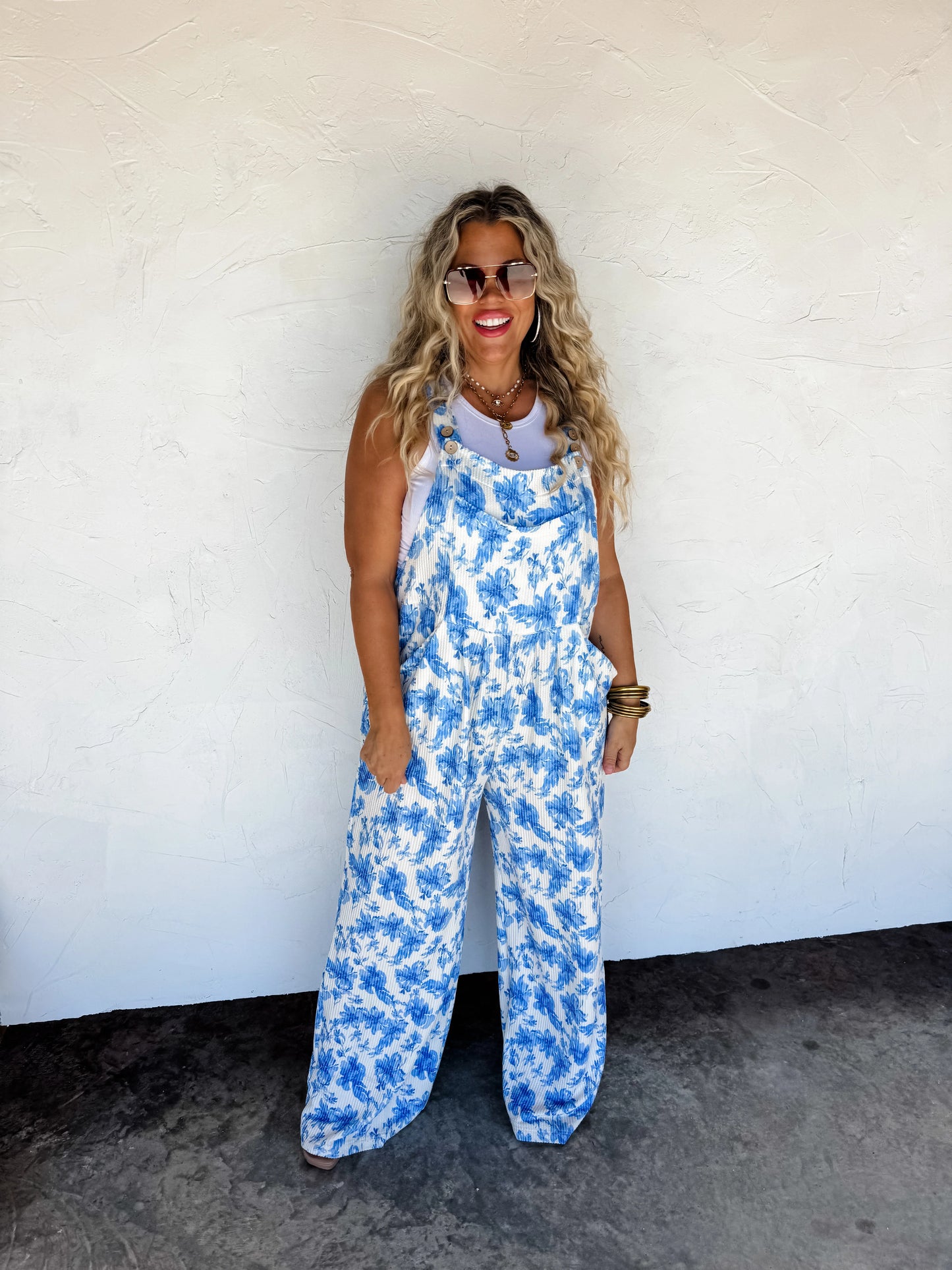BLAKELEY CASSIDY FLORAL BOHO OVERALLS