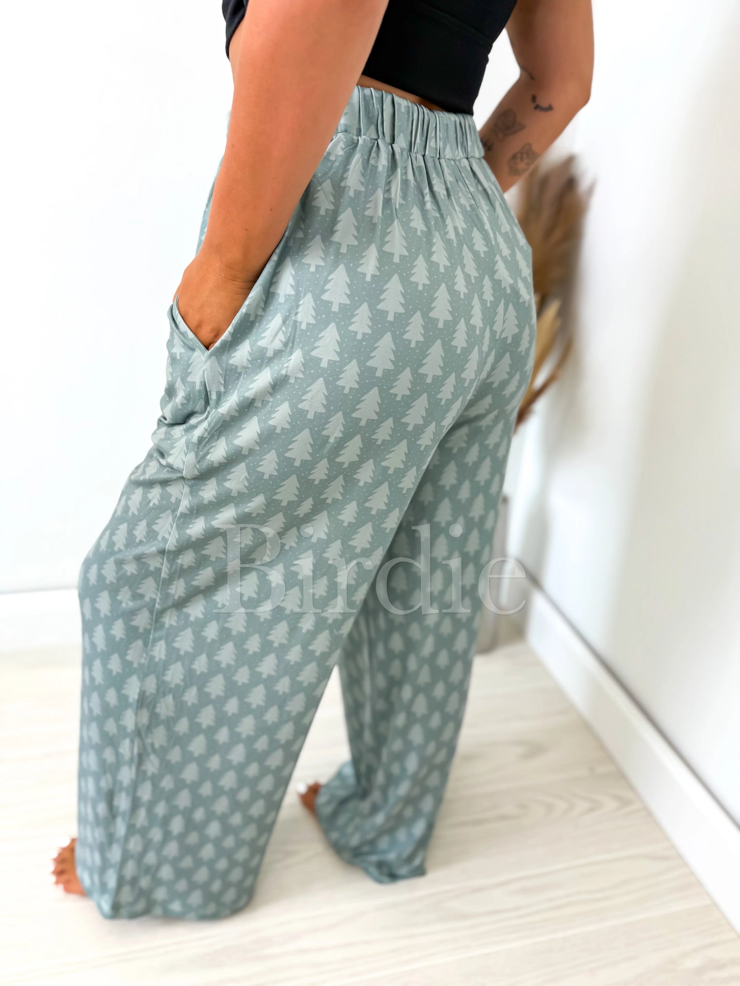 BIRDIE PREORDER Twinkle Tree Pajama Pants with Satin Bow