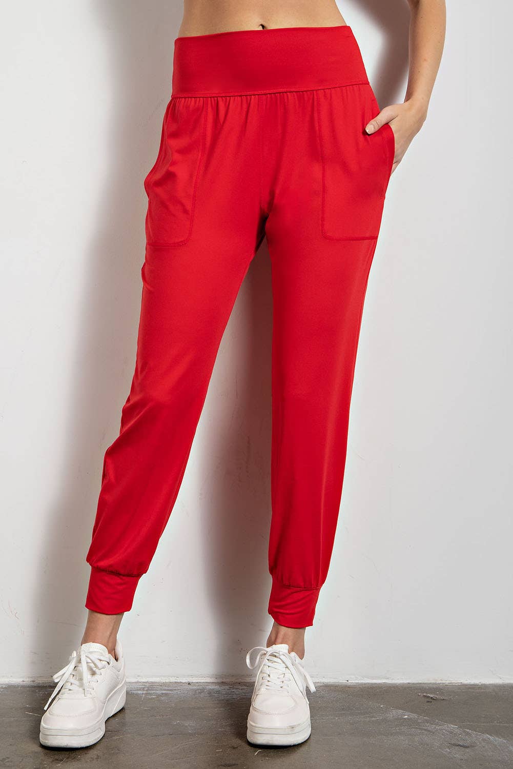 Butter Joggers: Red