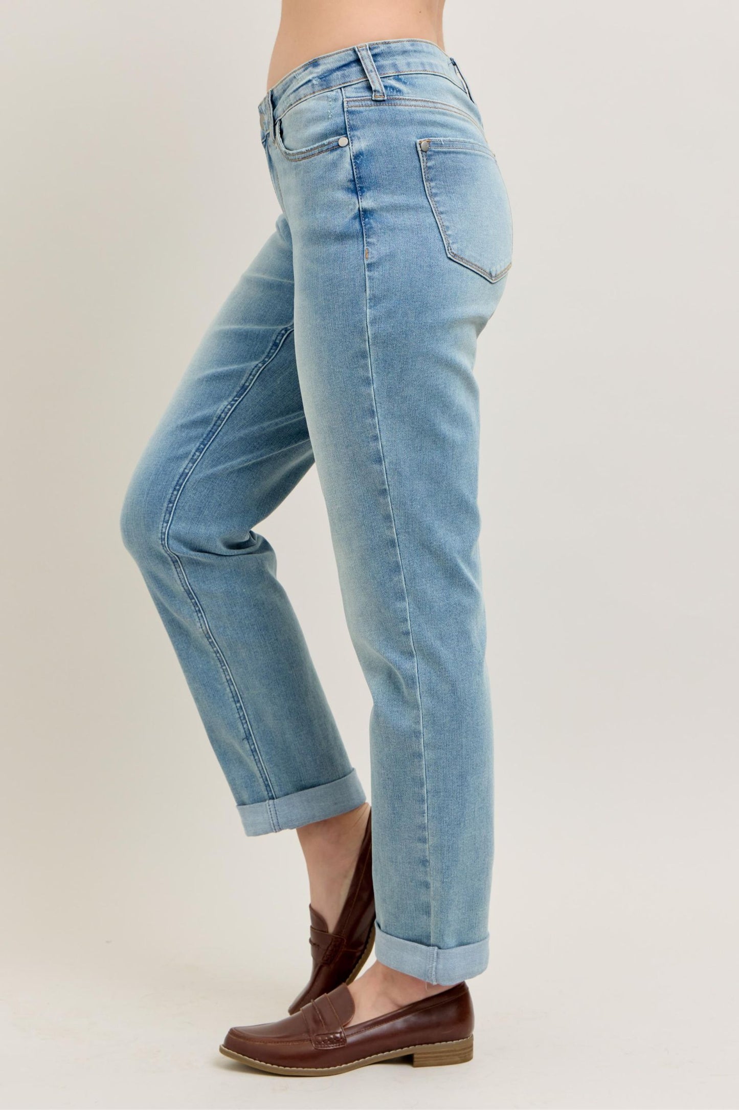 JUDY BLUE COOL MID RISE DENIM