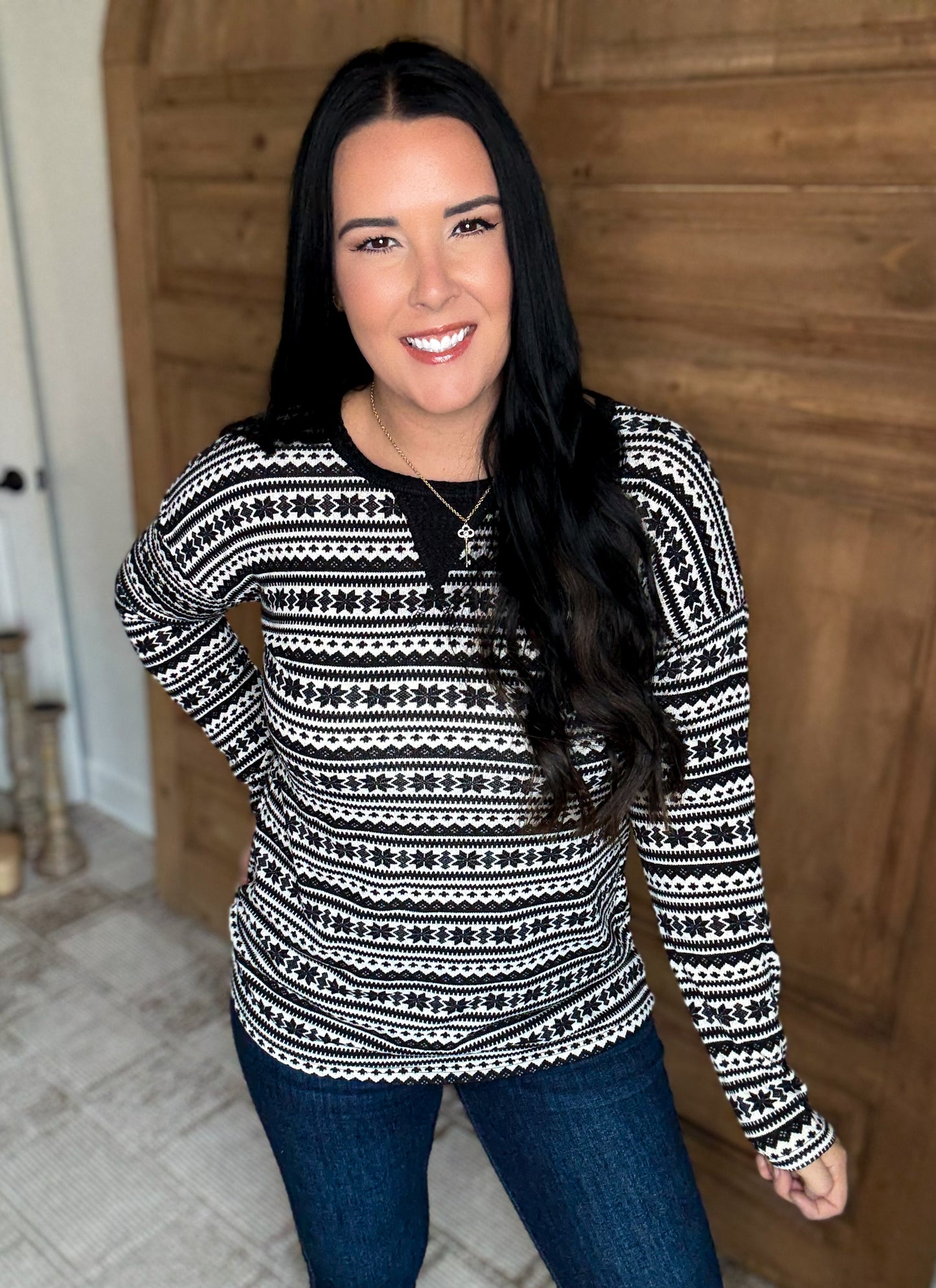 HEIMISH WINTER GEOMETRIC SOFT TOP