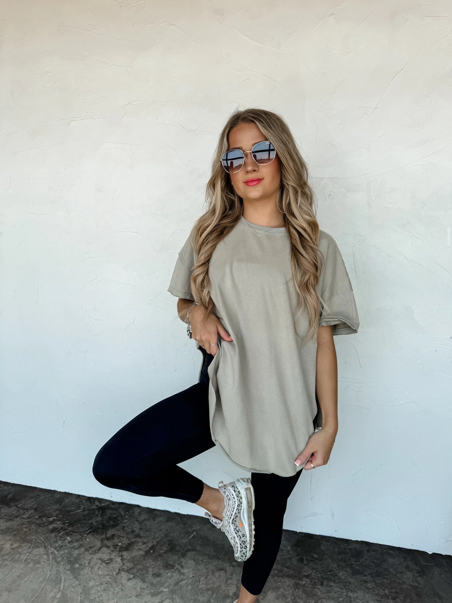 PREORDER- NEW COLORS- JOEY WASHED COTTON BOYFRIEND TEE*multiple colors