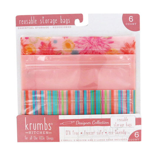 Krumbs Kitchen Designer Reusable Storage Bags