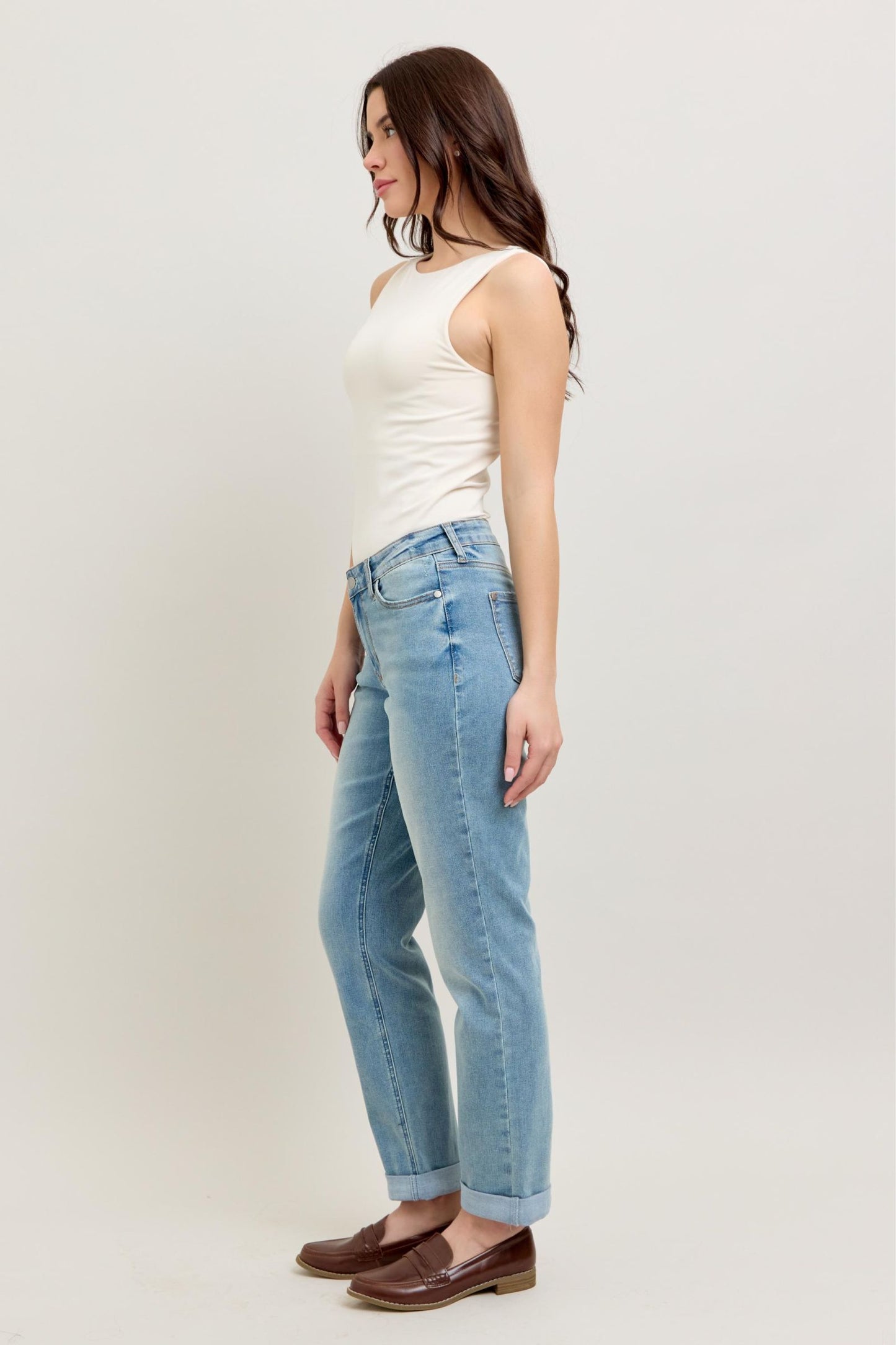 JUDY BLUE COOL MID RISE DENIM