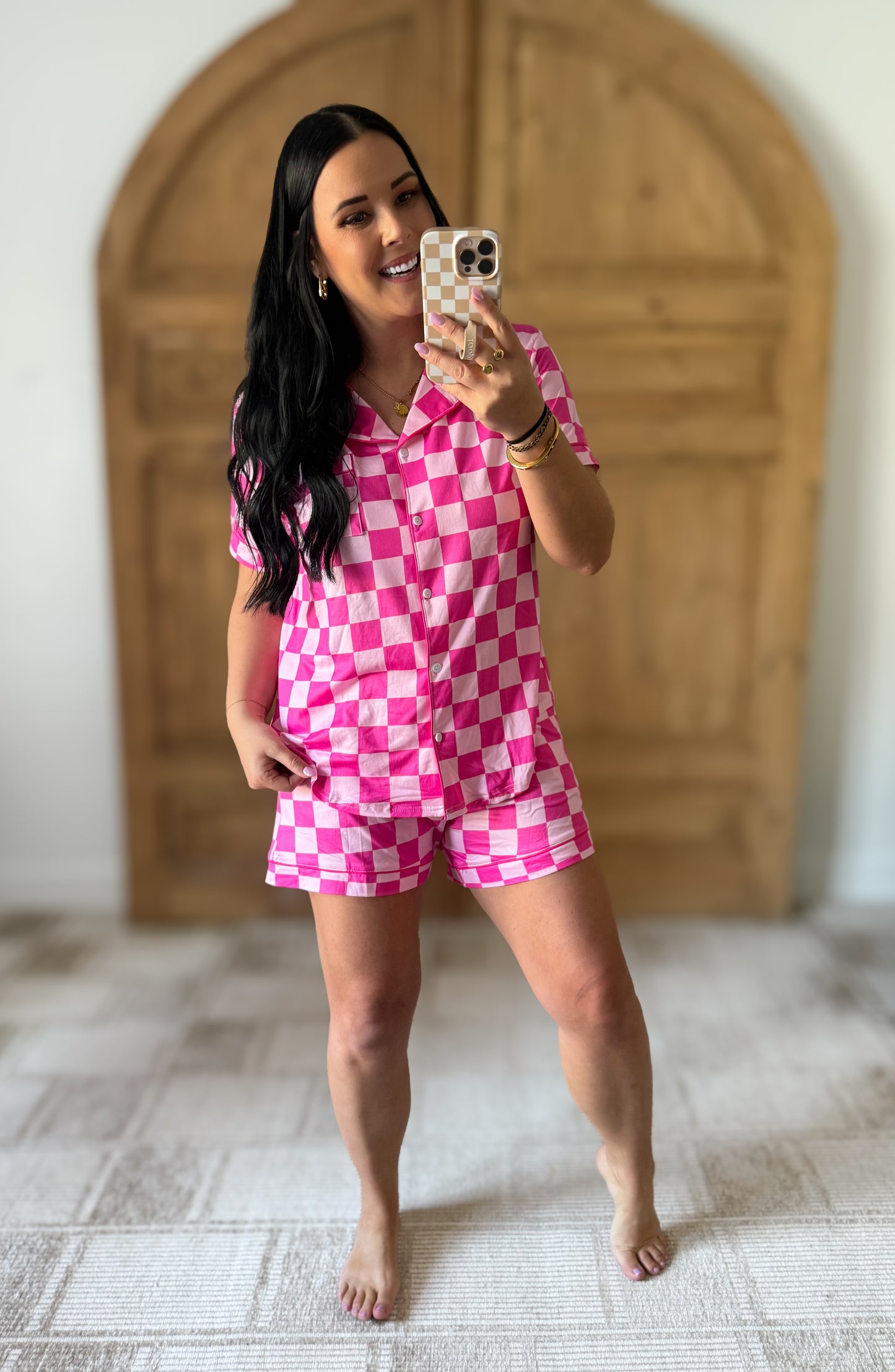 SHIRLEY STONE BUTTERY SOFT PAJAMA SHORTS SET ( MULTIPLY DESIGNS)