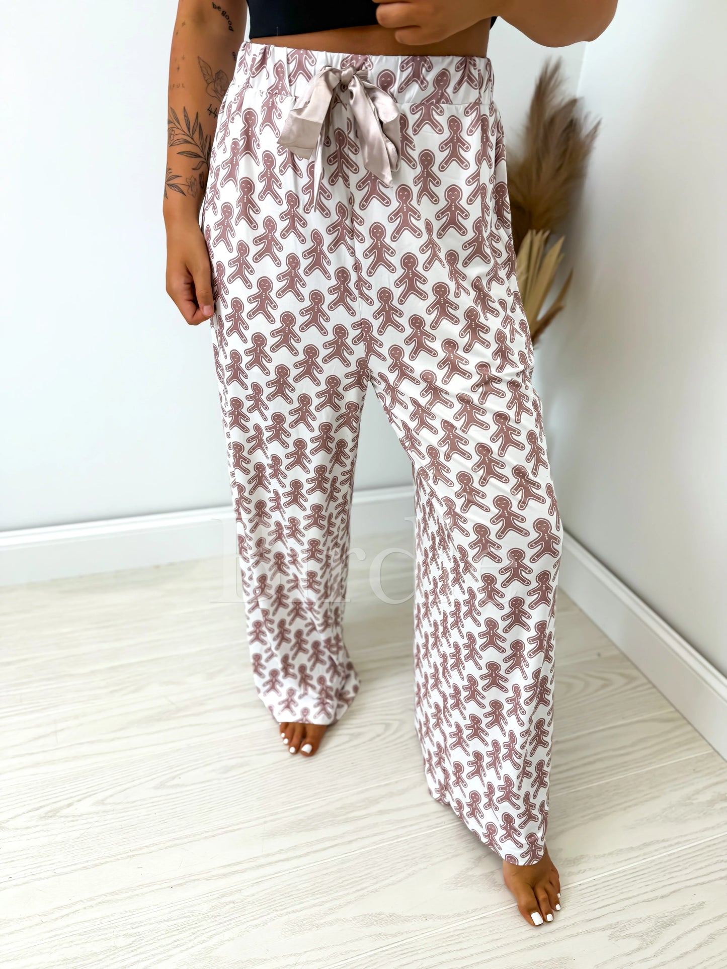 BIRDIE PREORDER Gingercream Dreams Pajama Pants with Satin Bow