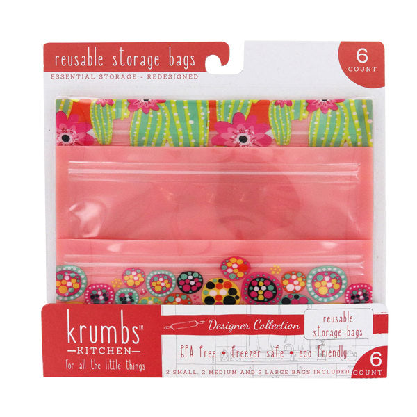 Krumbs Kitchen Designer Reusable Storage Bags