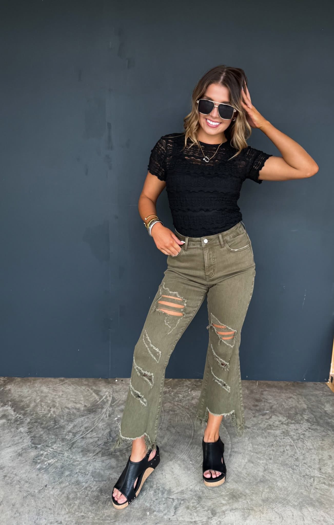 PREORDER- ROSALIE LACE TOP* Multiple Colors