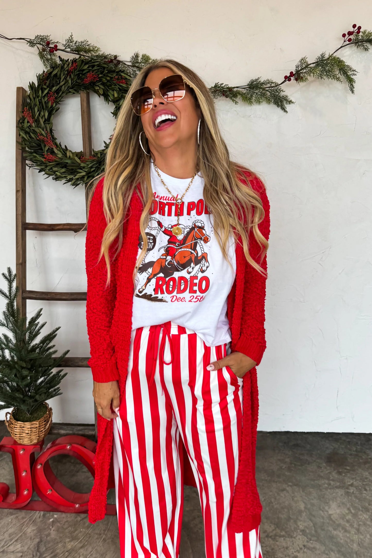 PREORDER- POPPY KNIT POPCORN CARDIGAN-Red