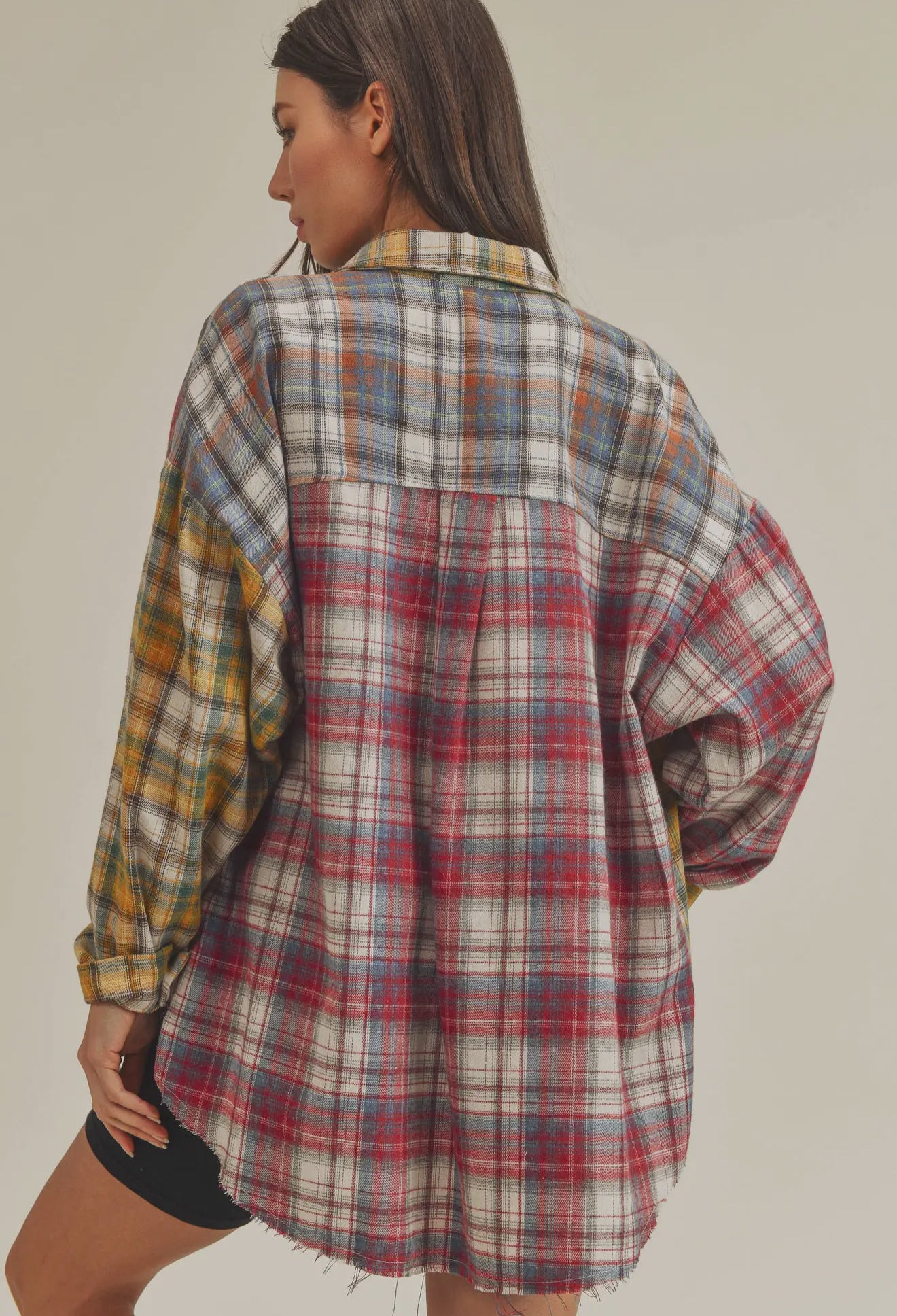 NOT YOUR DADS FLANNEL-Red/Yellow