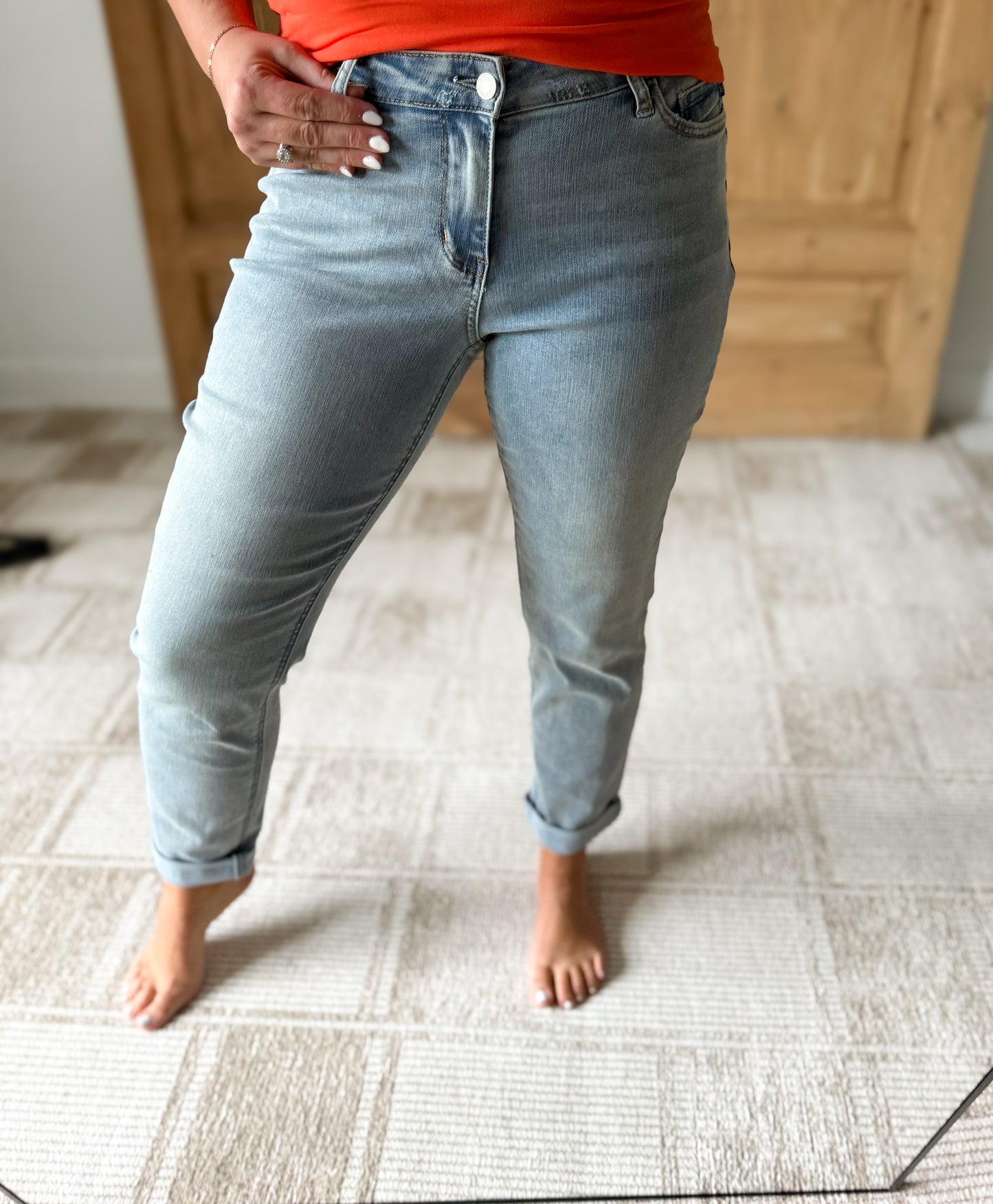 JUDY BLUE COOL MID RISE DENIM