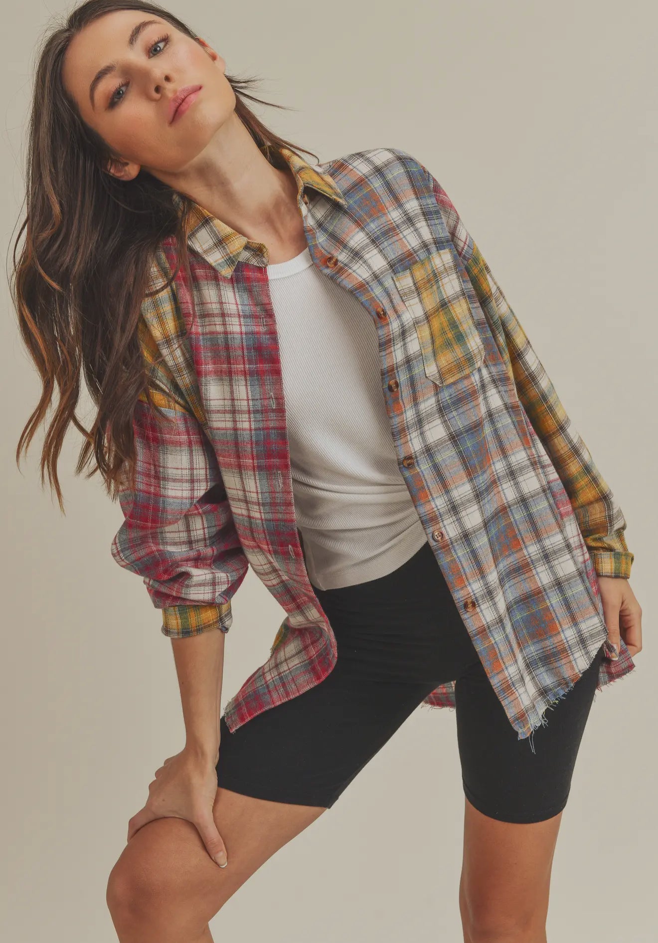 NOT YOUR DADS FLANNEL-Red/Yellow