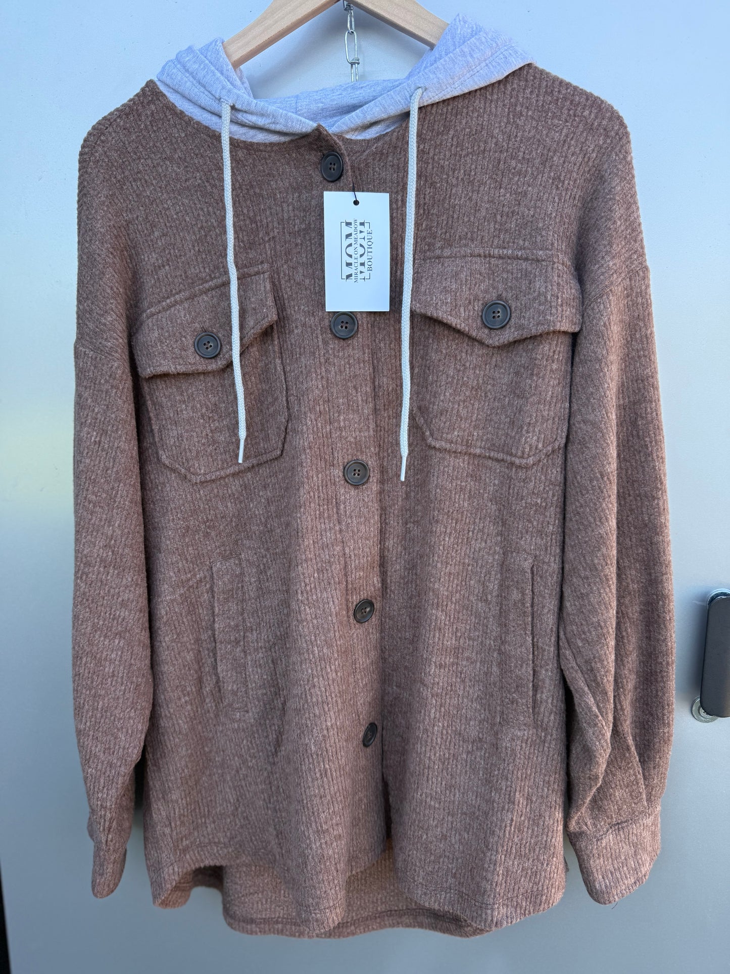 ALL DAY COZY SOFT RIBBED SHACKET- *Multiple Colors
