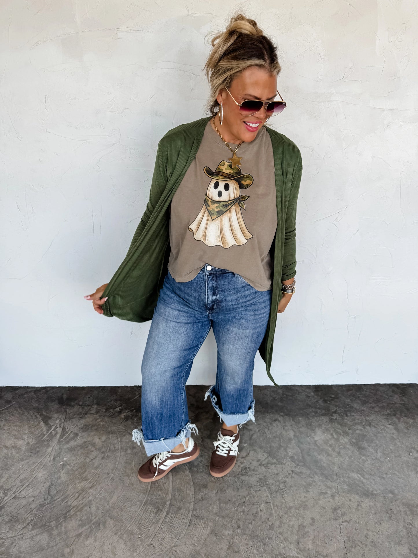 PREORDER- FALL SIERRA RIBBED CARDIGANS- Olive