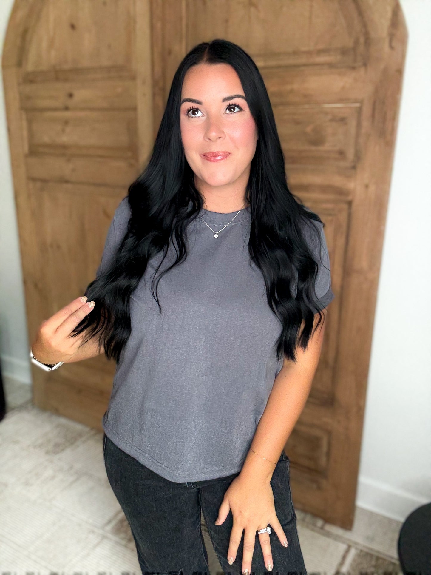 MABLE SOFT RAW HEM T-SHIRT