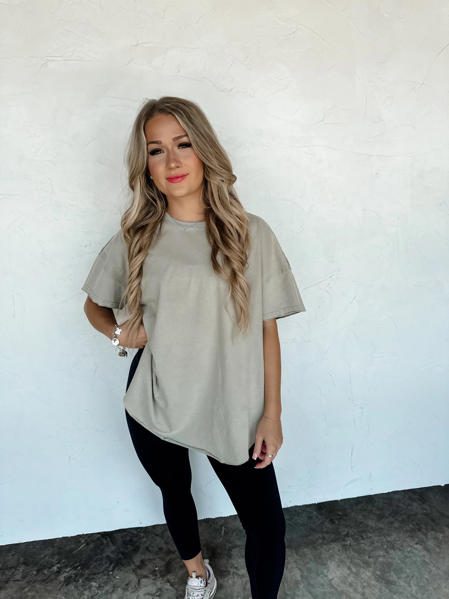PREORDER- NEW COLORS- JOEY WASHED COTTON BOYFRIEND TEE*multiple colors