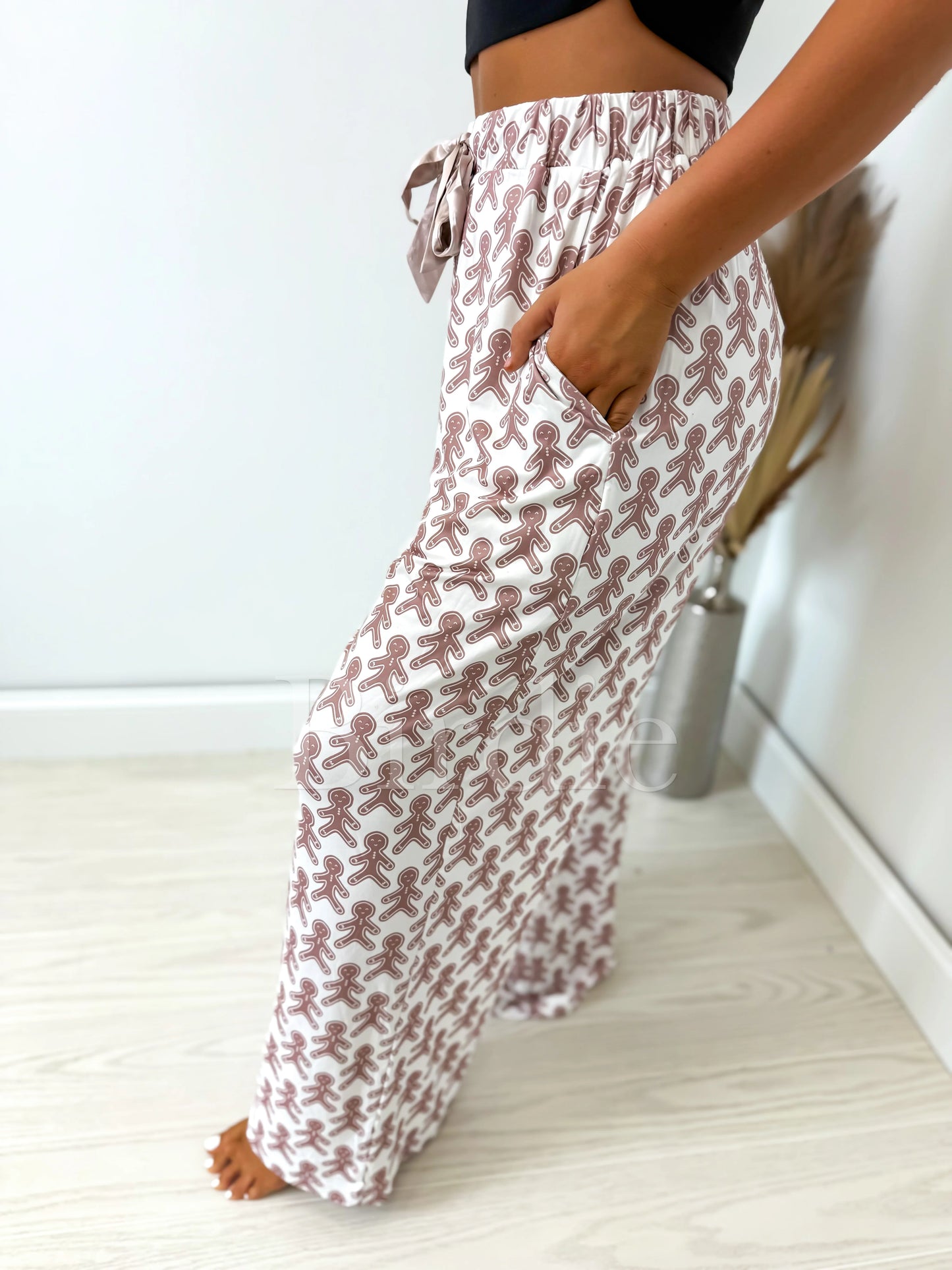 BIRDIE PREORDER Gingercream Dreams Pajama Pants with Satin Bow