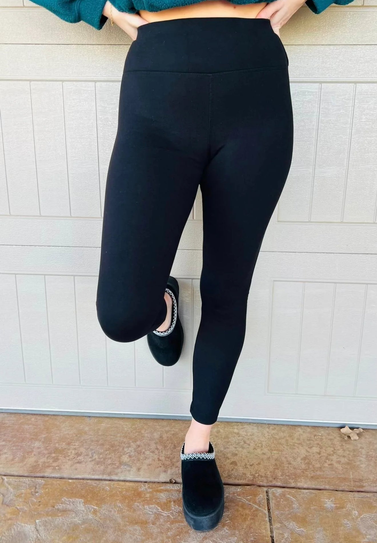 TUMMY CONTROL FLEECE LINED LEGGINGS