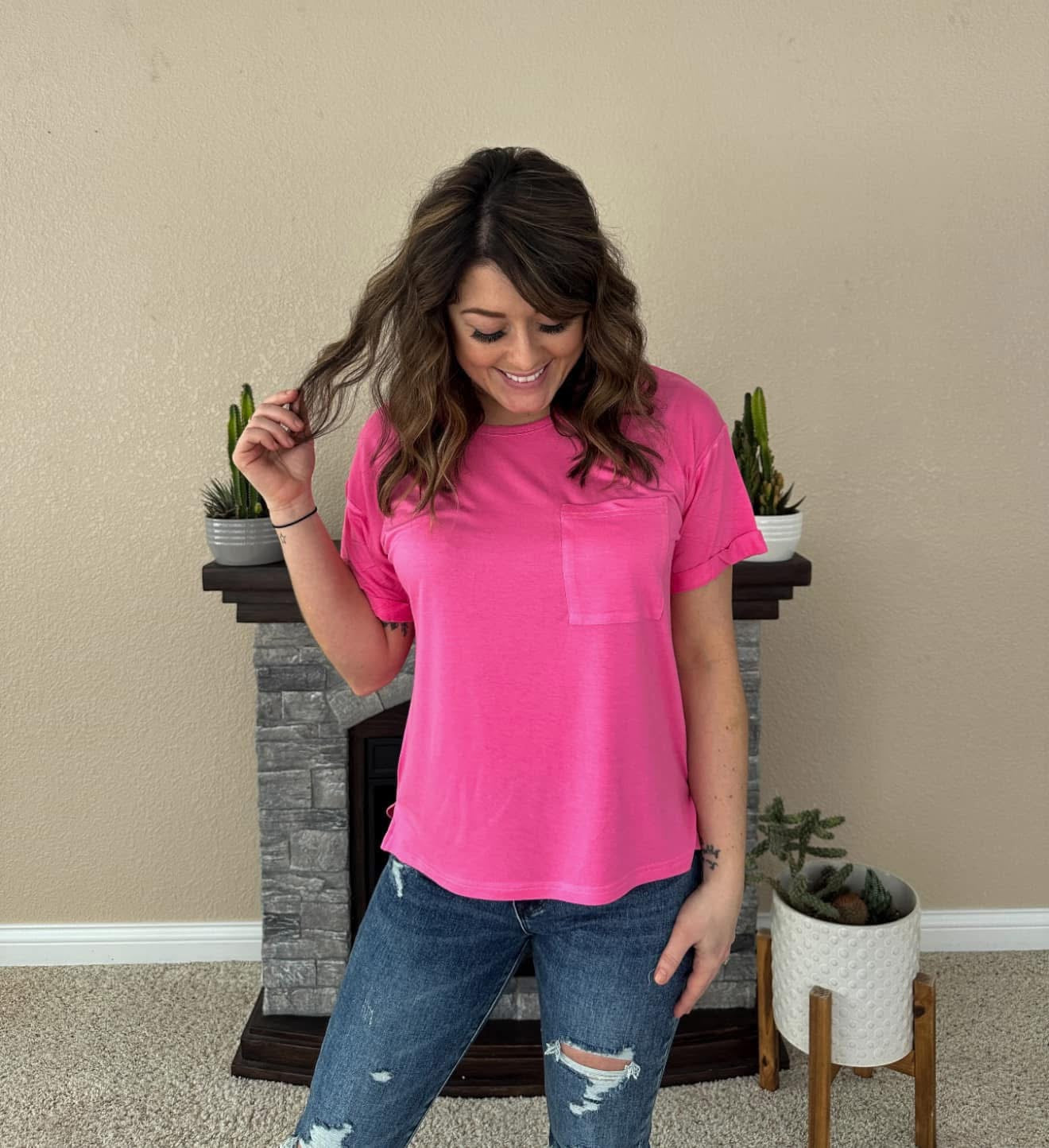 TAYLER BUTTERY SOFT POCKET TEES MULTIPLE COLORS