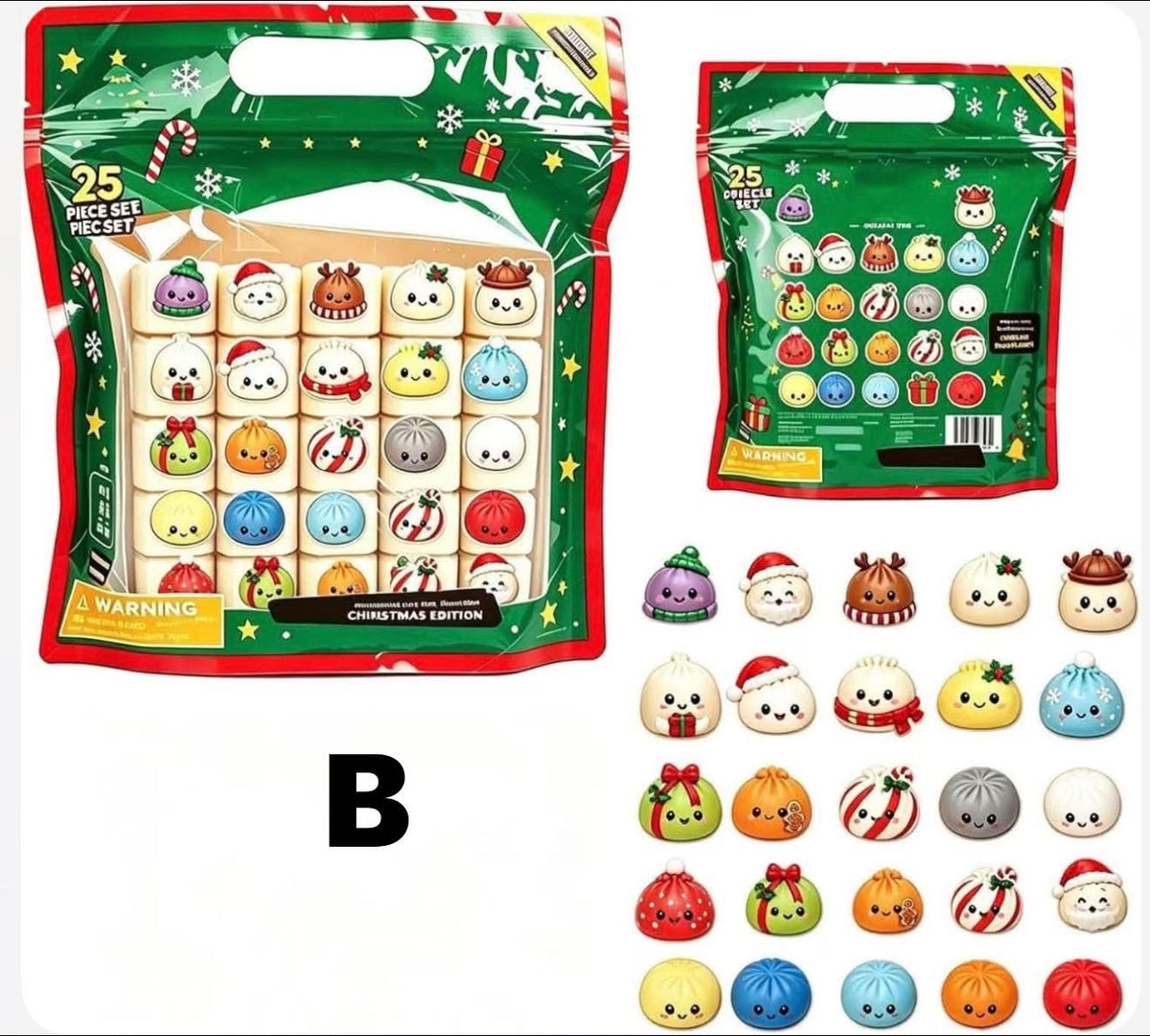 25-Day Christmas Mystery Dumpling Squishy Set*Pre Order