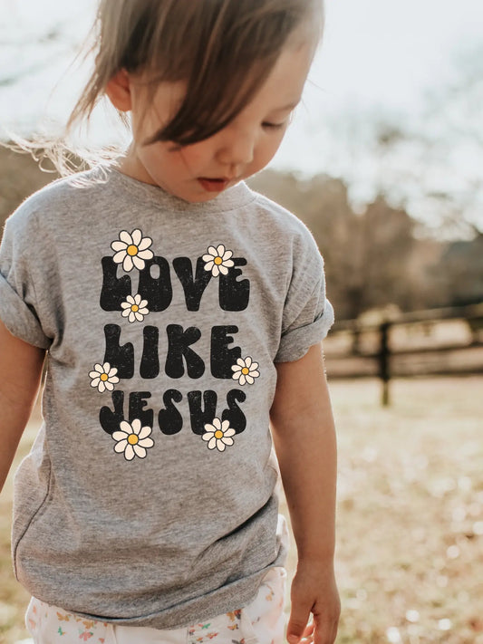 LOVE LIKE JESUS DAISY TODDLER TEE