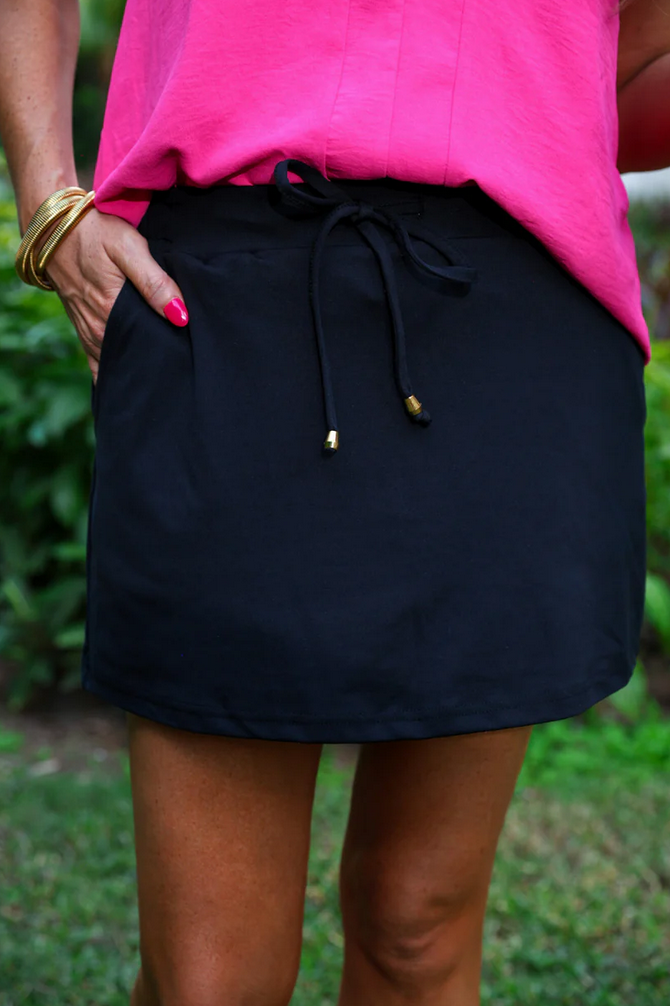 JESS LEA CLASSIC BLACK POCKETED SKORT